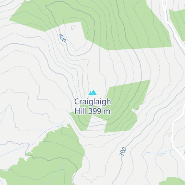Map of Craiglaigh Hill