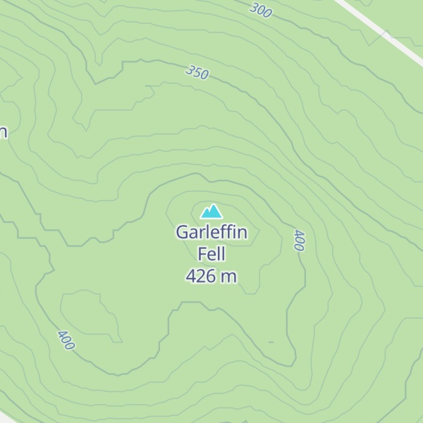 Map of Garleffin Fell