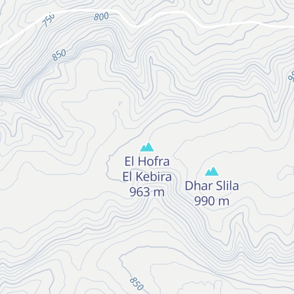 Map of El Hofra El Kebira