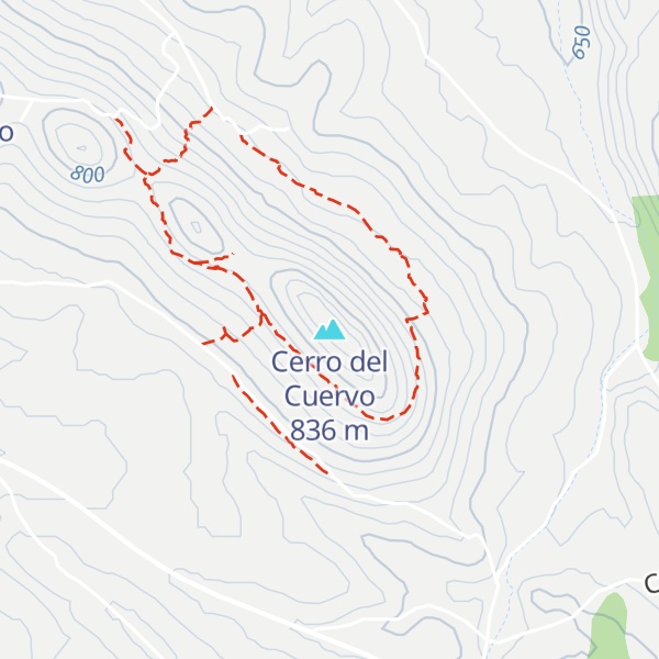 Map of Cerro del Cuervo