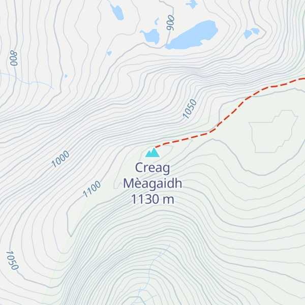 Map of Creag Mèagaidh
