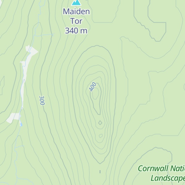 Map of Brown Willy