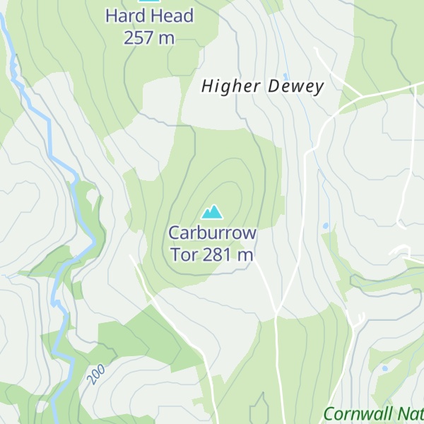 Map of Carburrow Tor