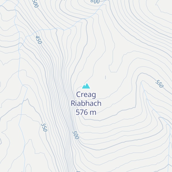 Map of Creag Riabhach