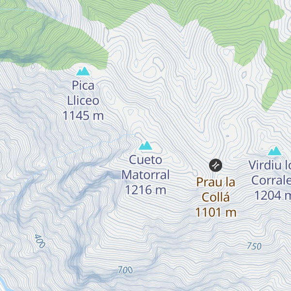 Map of Cueto Matorral
