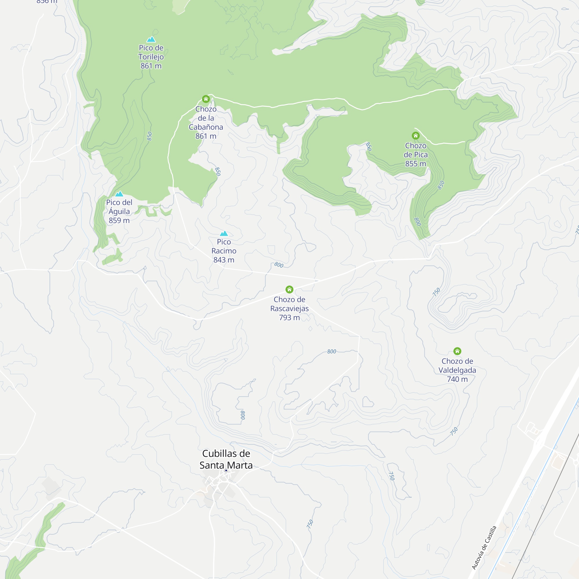 Chozo de Rascaviejas map