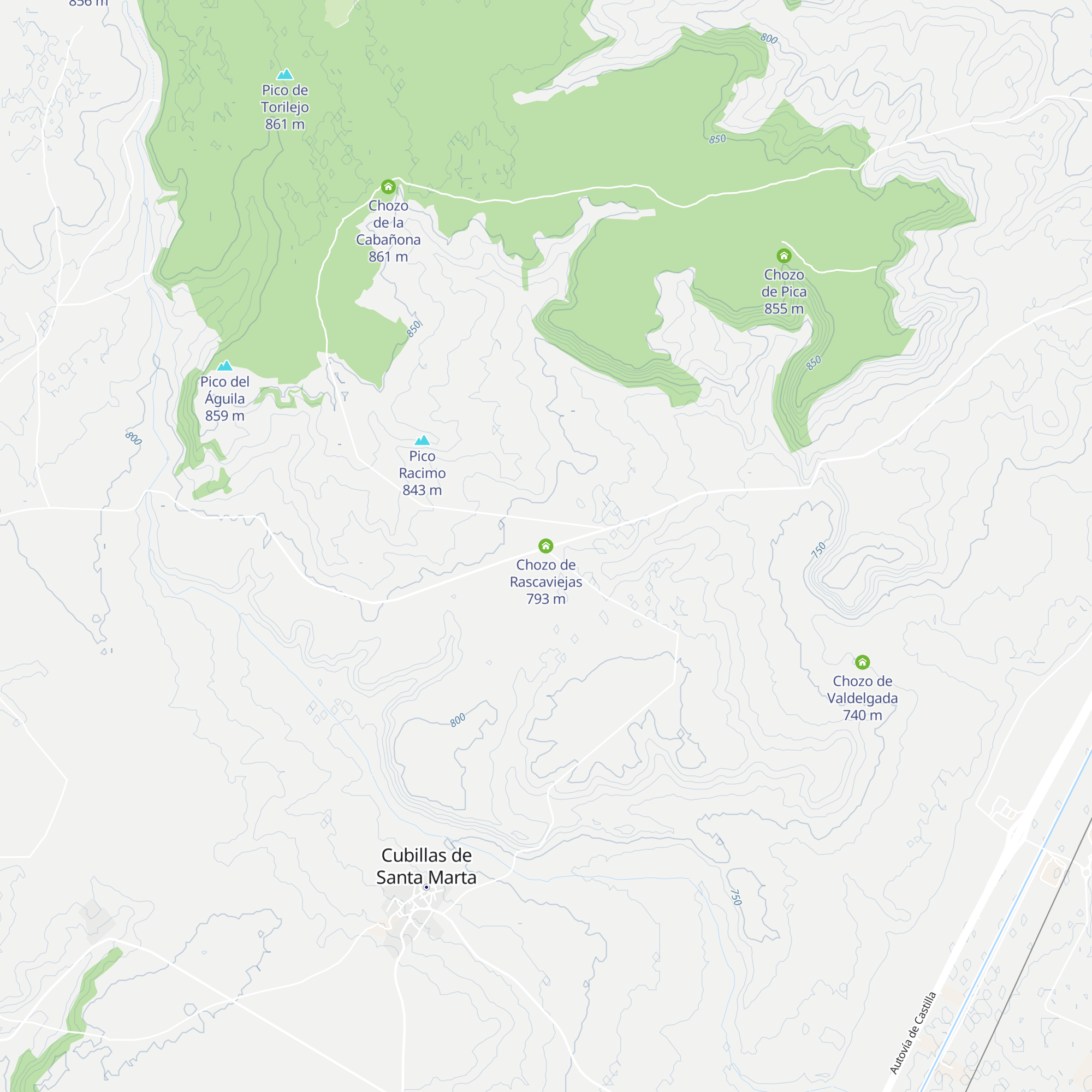 Chozo de Rascaviejas map