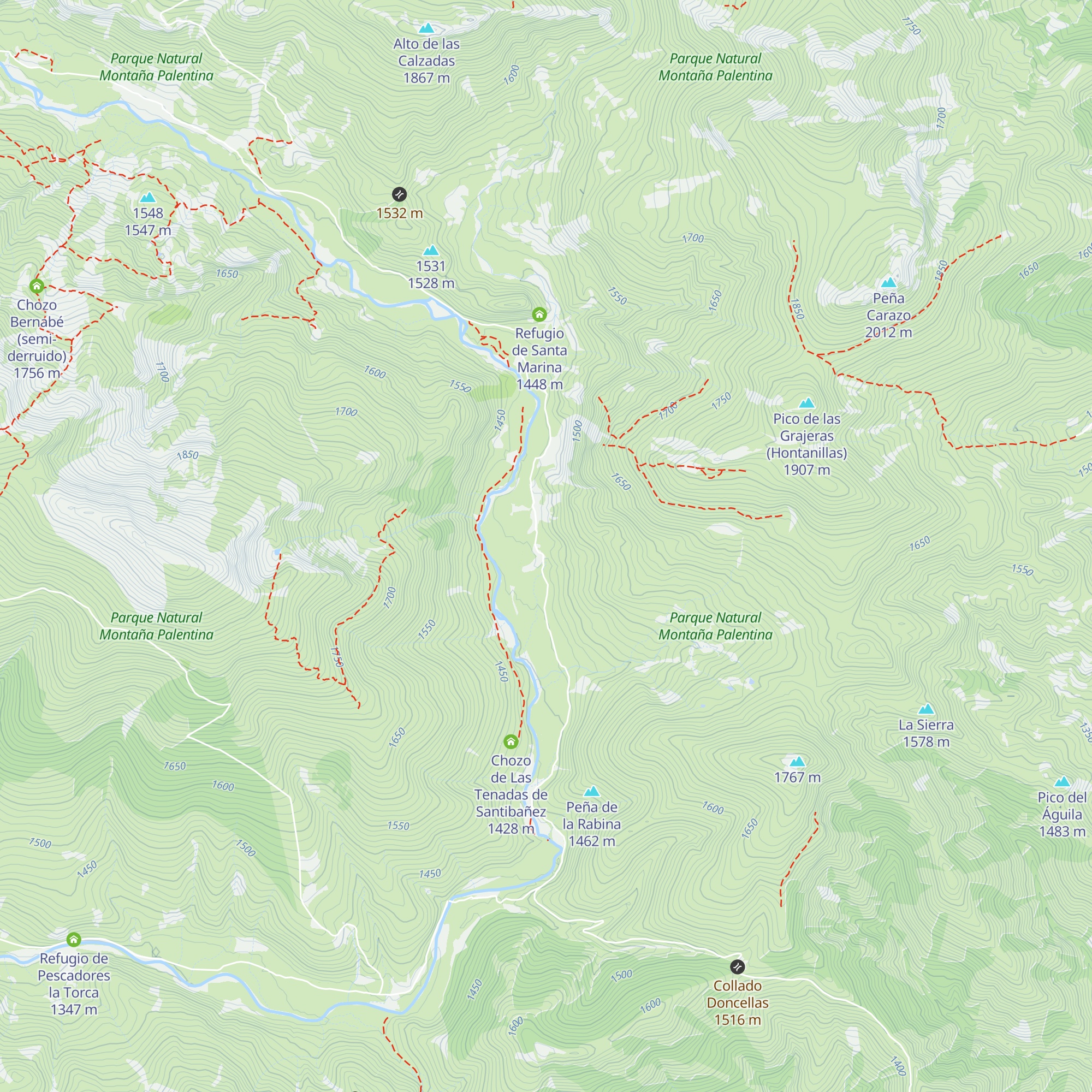 Chozo del Asperón map