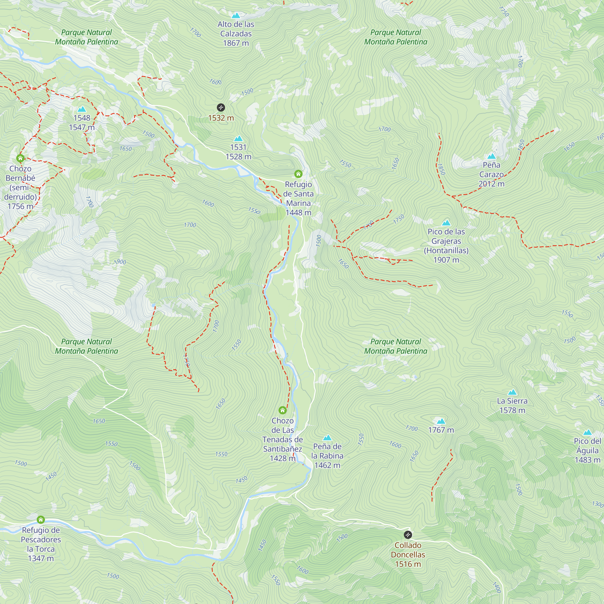 Chozo del Asperón map