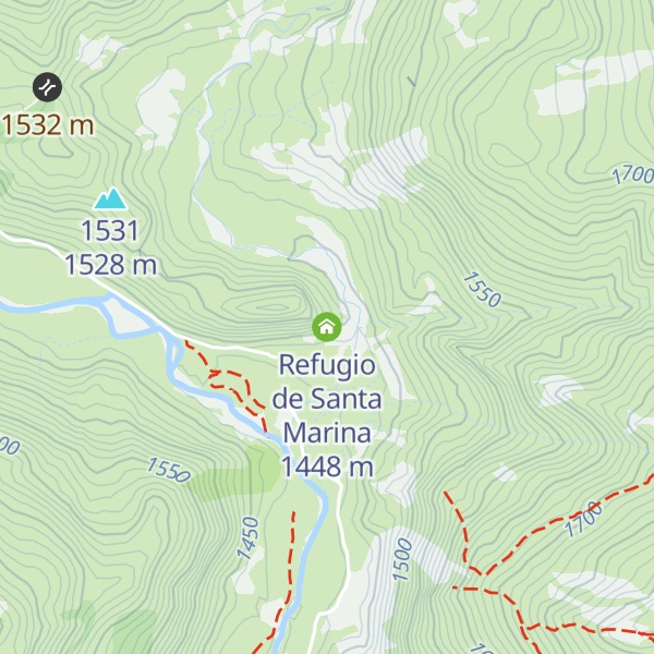 Map of Refugio de Santa Marina