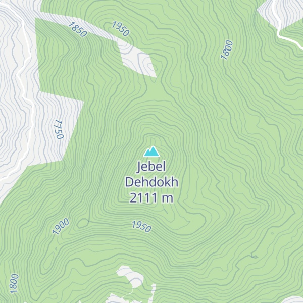 Map of Jebel Dehdokh