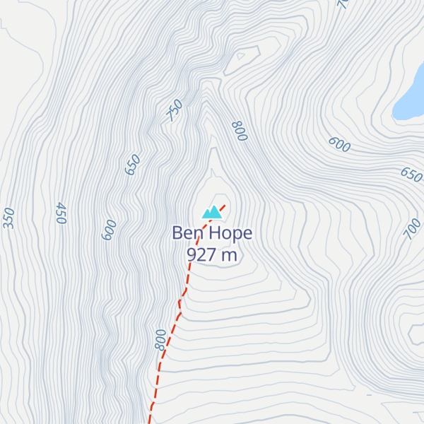 Map of Ben Hope
