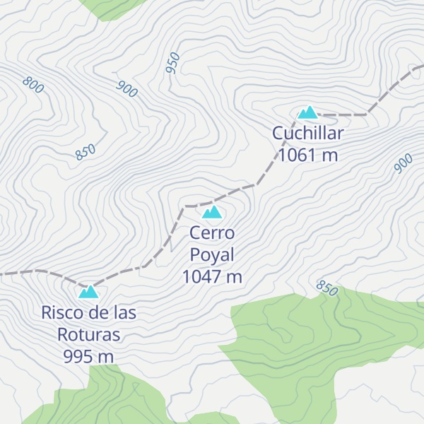 Map of Cerro Poyal