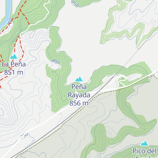 Map of Peña Rayada