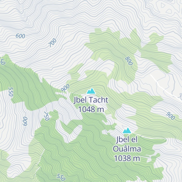 Map of Jbel Tacht