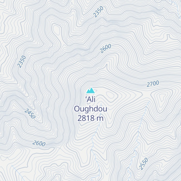 Map of ’Ali Oughdou