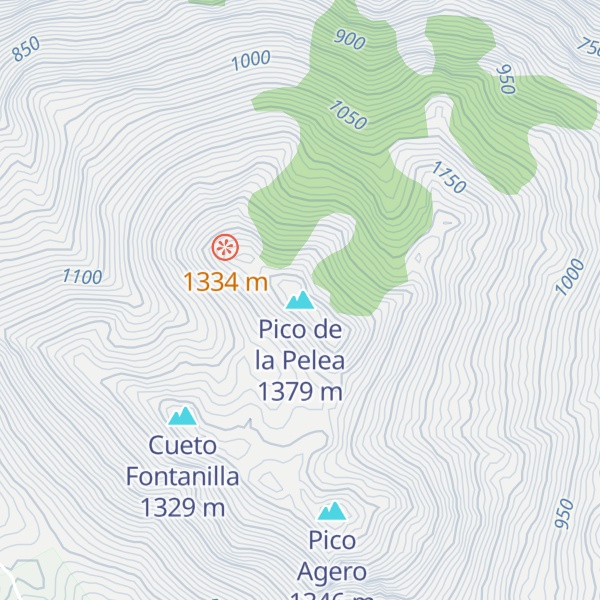 Map of Pico de la Pelea