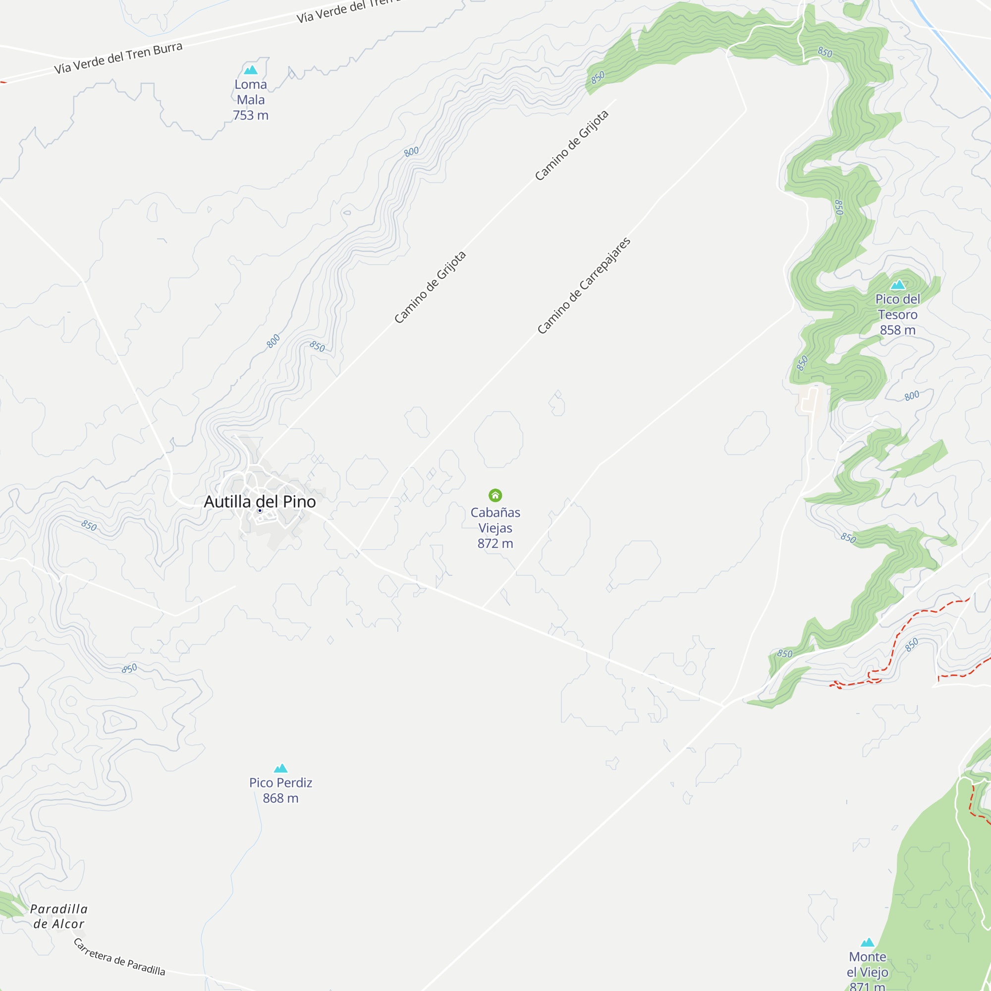 Cabañas Viejas map