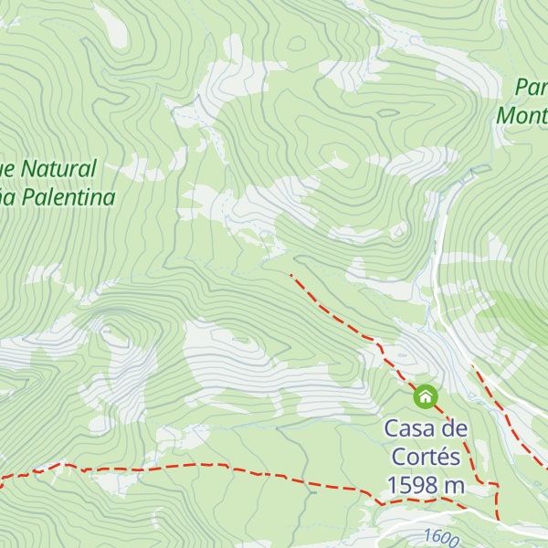 Map of Refugio Arroyo de Lezna
