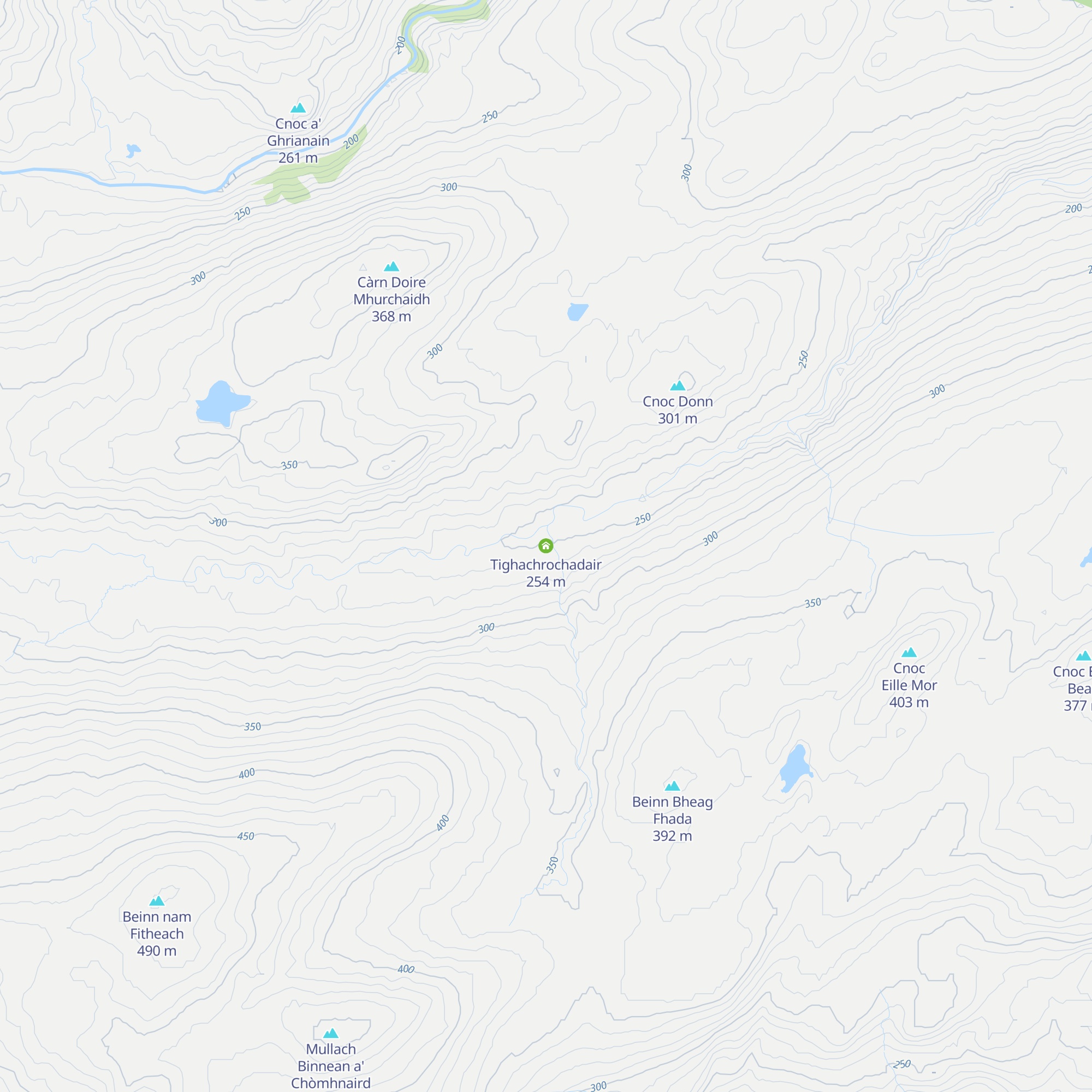Tighachrochadair map