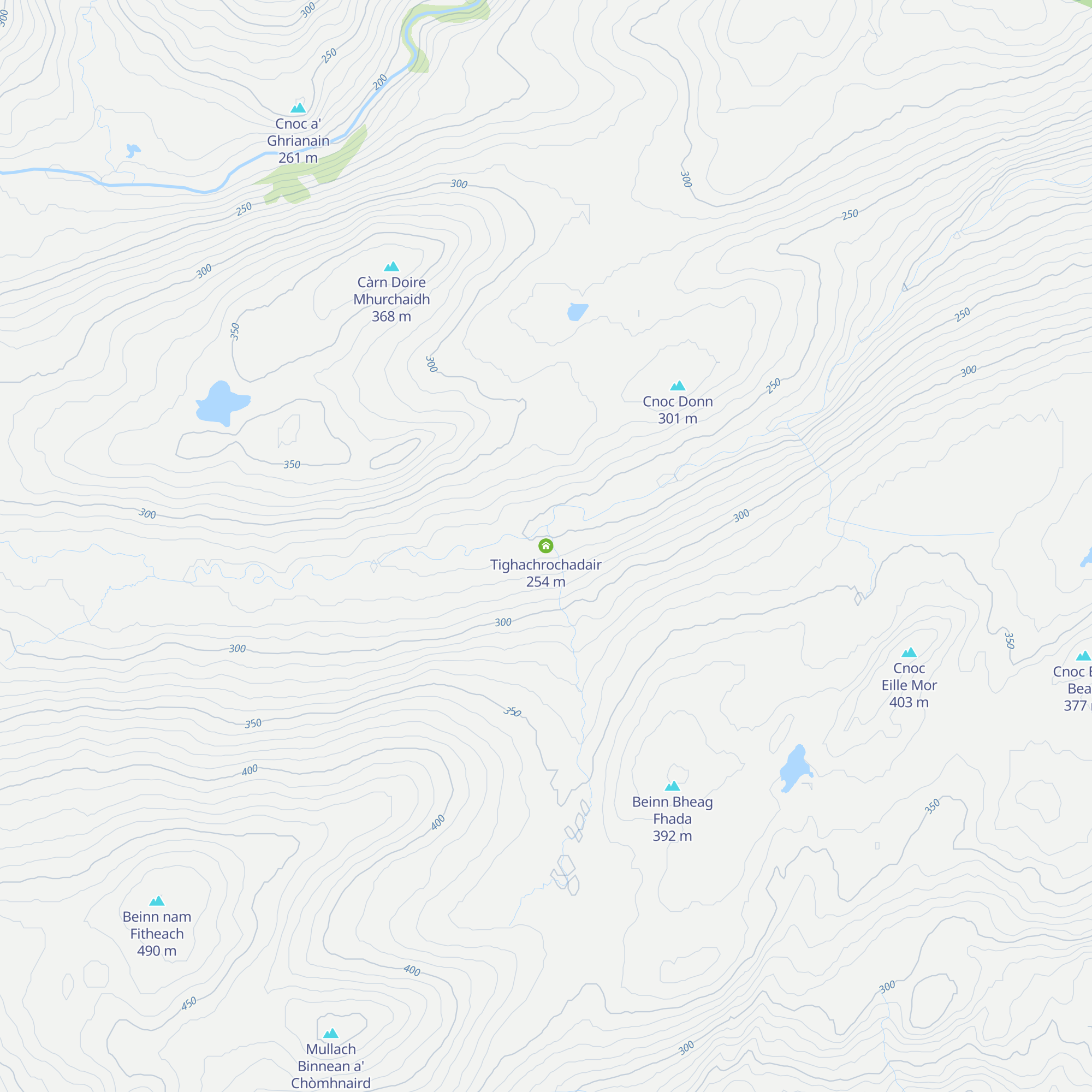 Tighachrochadair map