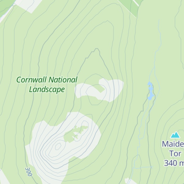Map of Showery Tor