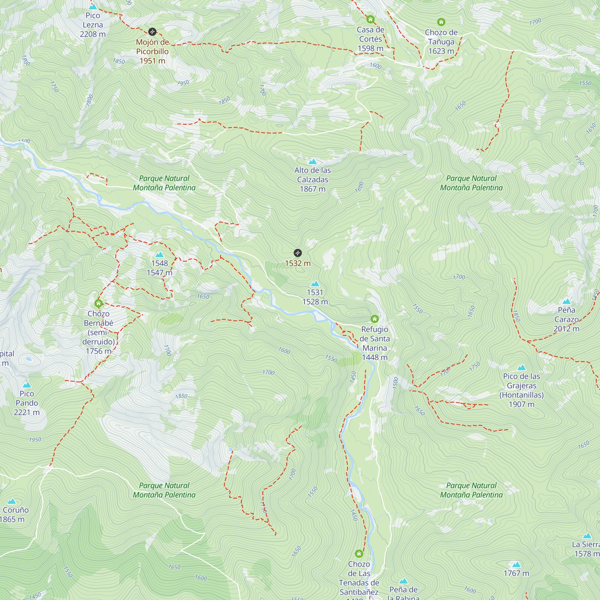Chozo de Vega Verde map