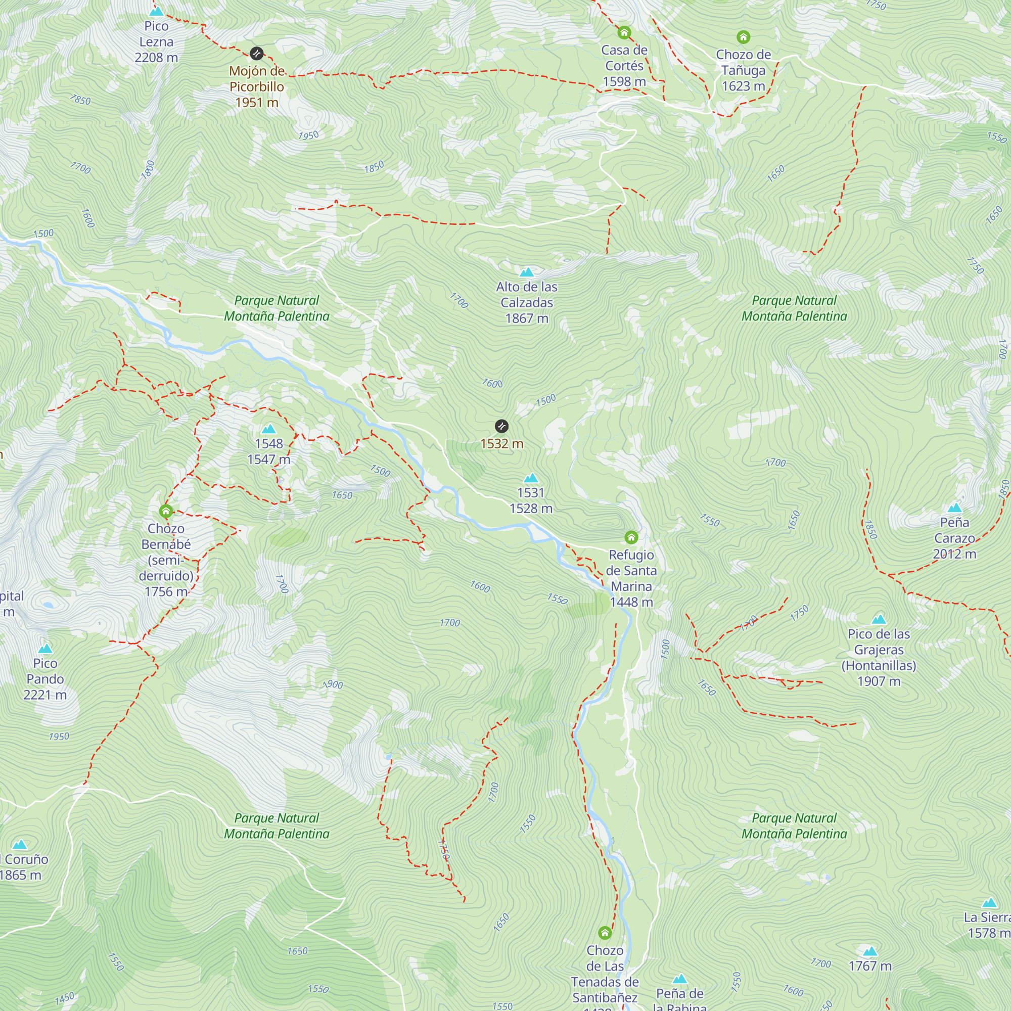 Chozo de Vega Verde map
