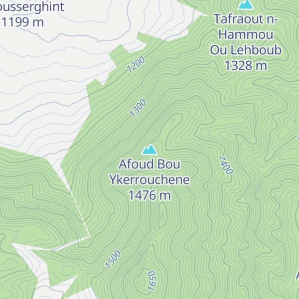 Map of Afoud Bou Ykerrouchene