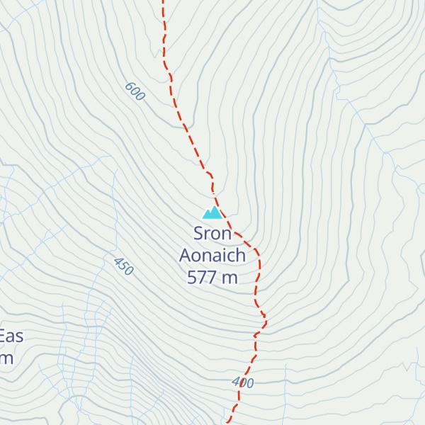 Map of Sron Aonaich