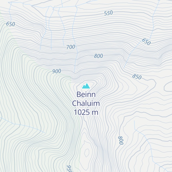 Map of Beinn Chaluim