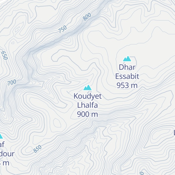 Map of Koudyet Lhalfa