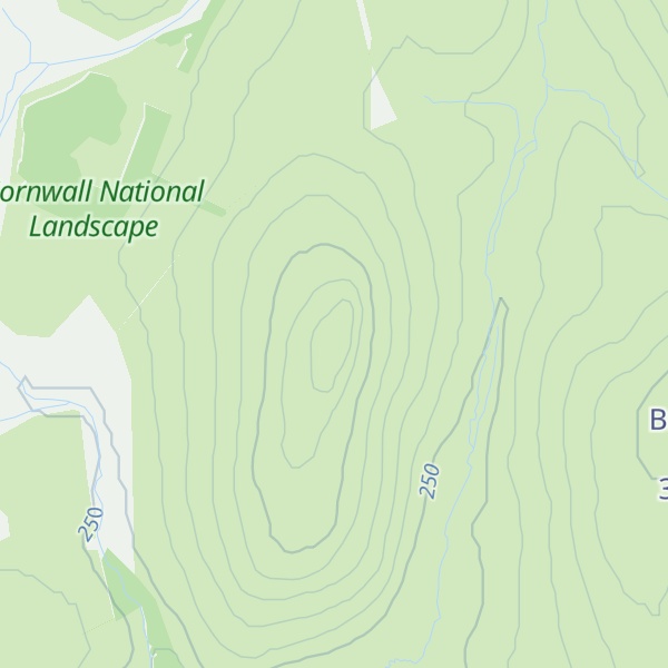 Map of Garrow Tor
