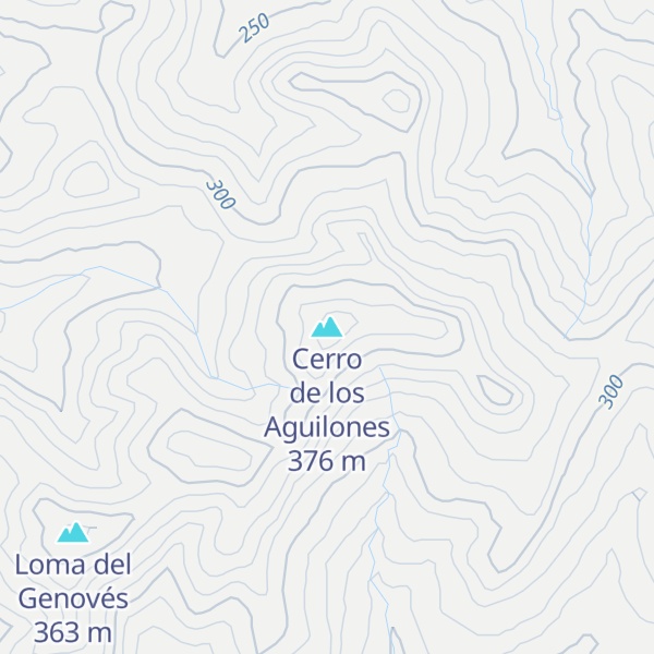 Map of Cerro de los Aguilones