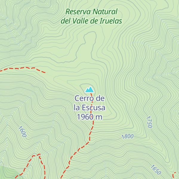 Map of Cerro de la Escusa