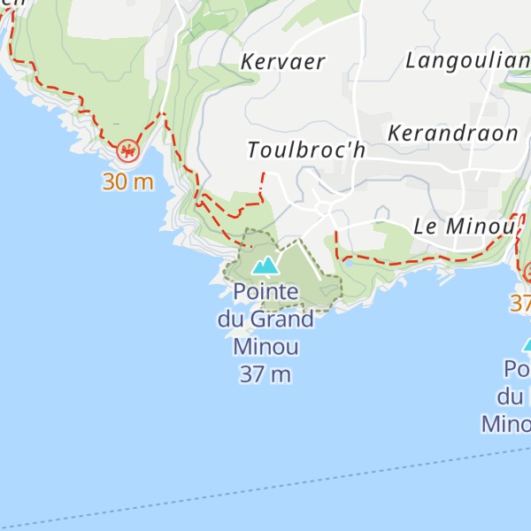 Map of Pointe du Grand Minou