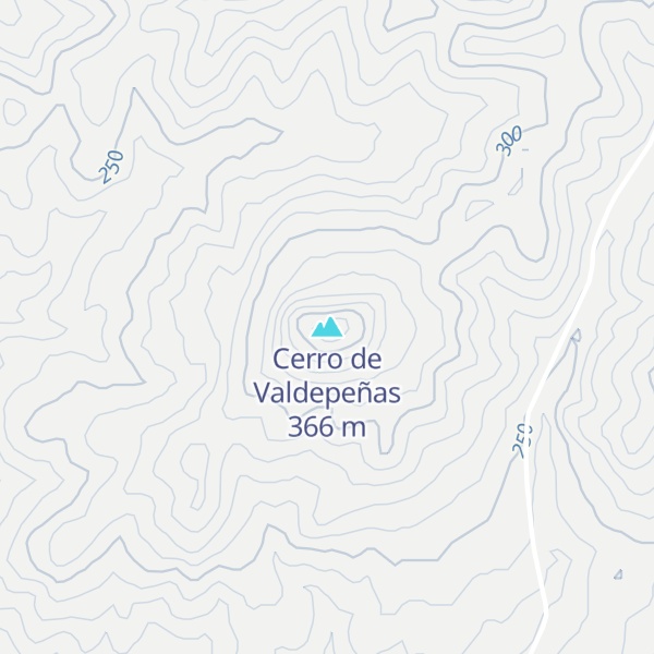 Map of Cerro de Valdepeñas