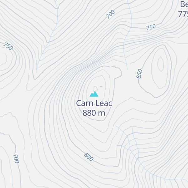 Map of Carn Leac