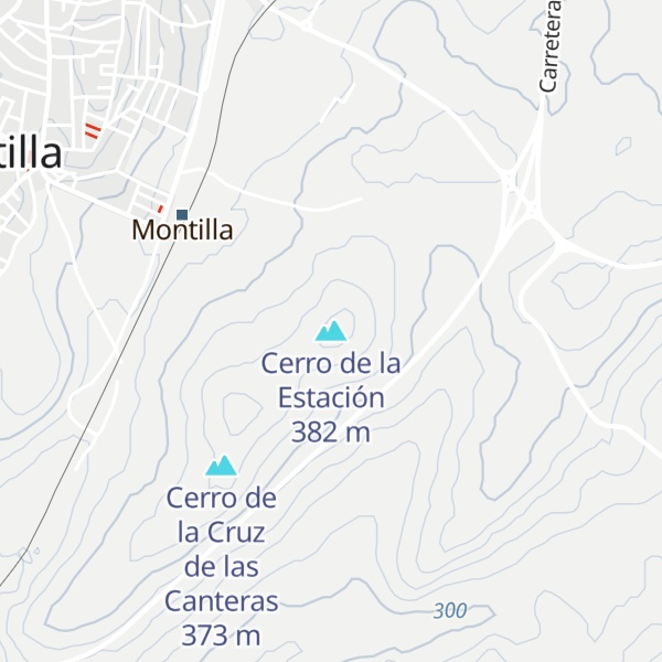 Map of Cerro de la Estación