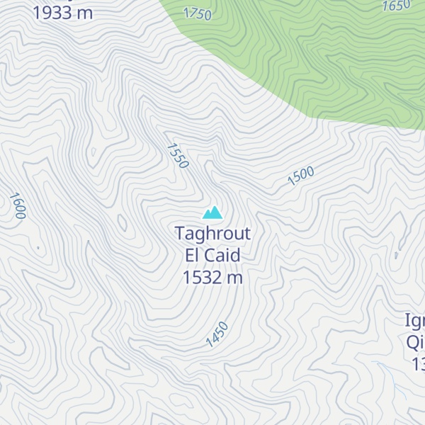 Map of Taghrout El Caid