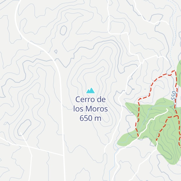 Map of Cerro de los Moros
