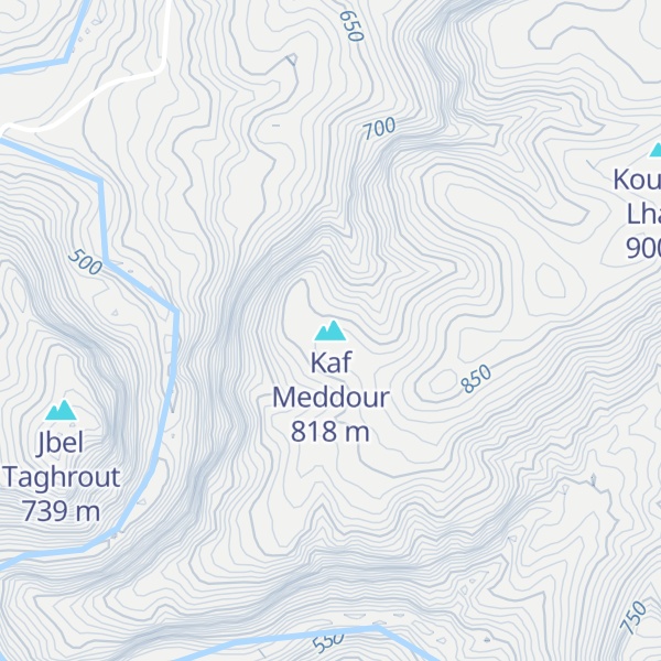 Map of Kaf Meddour