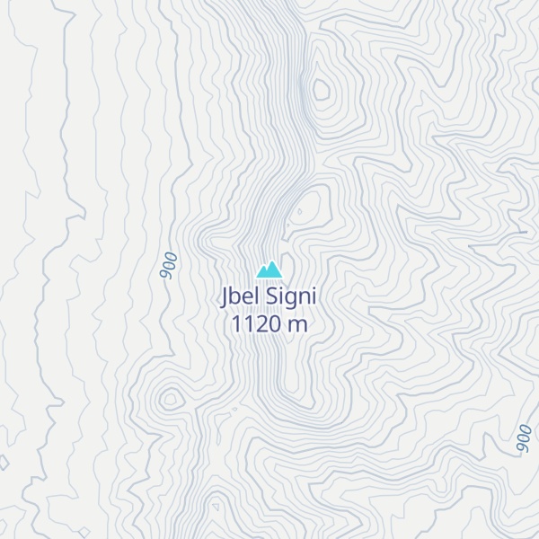 Map of Jbel Signi