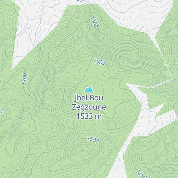 Map of Jbel Bou Zegzoune