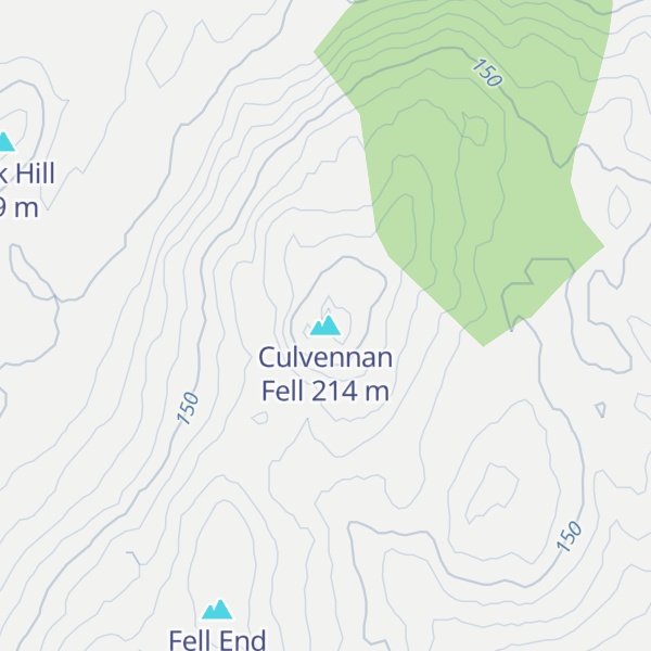 Map of Culvennan Fell