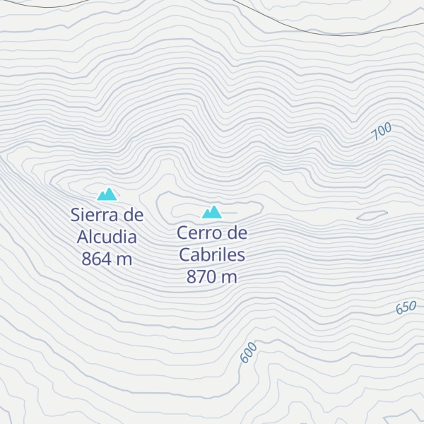 Map of Cerro de Cabriles