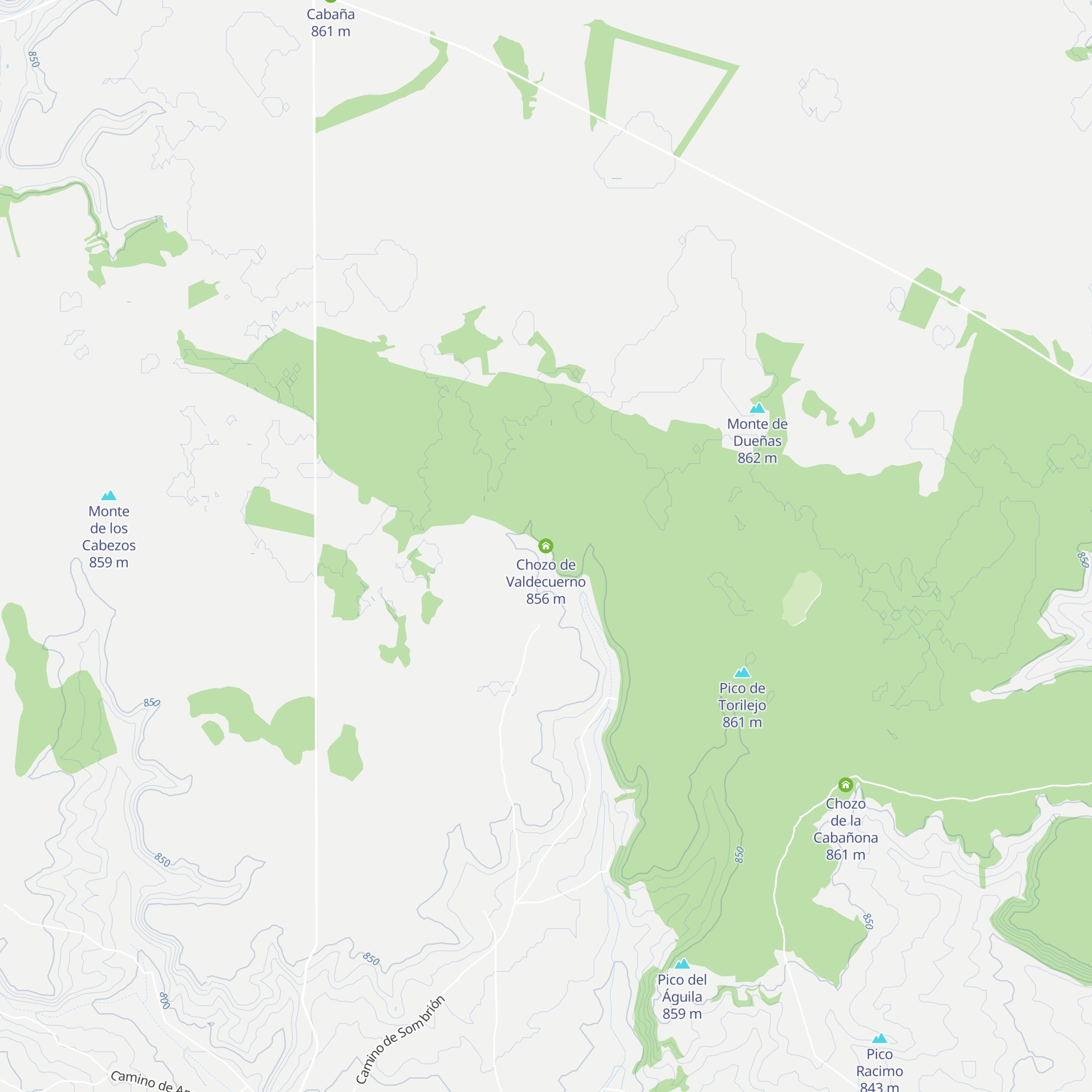 Chozo de Valdecuerno map