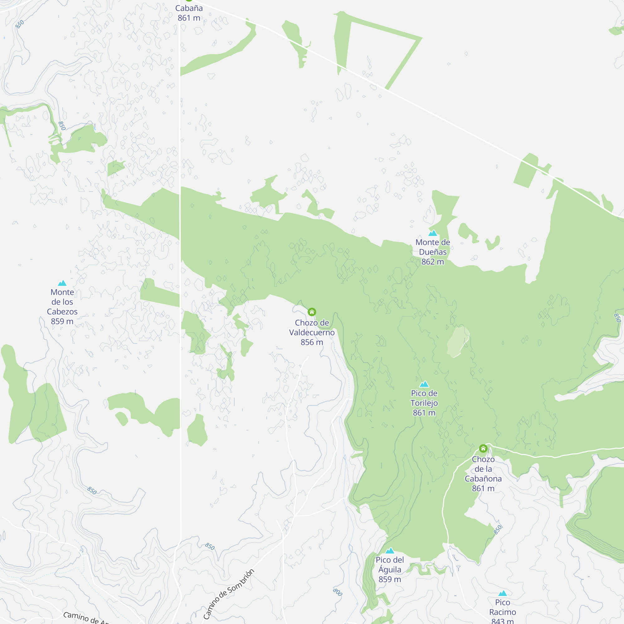 Chozo de Valdecuerno map