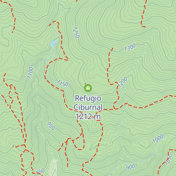 Map of Refugio Ciburnal