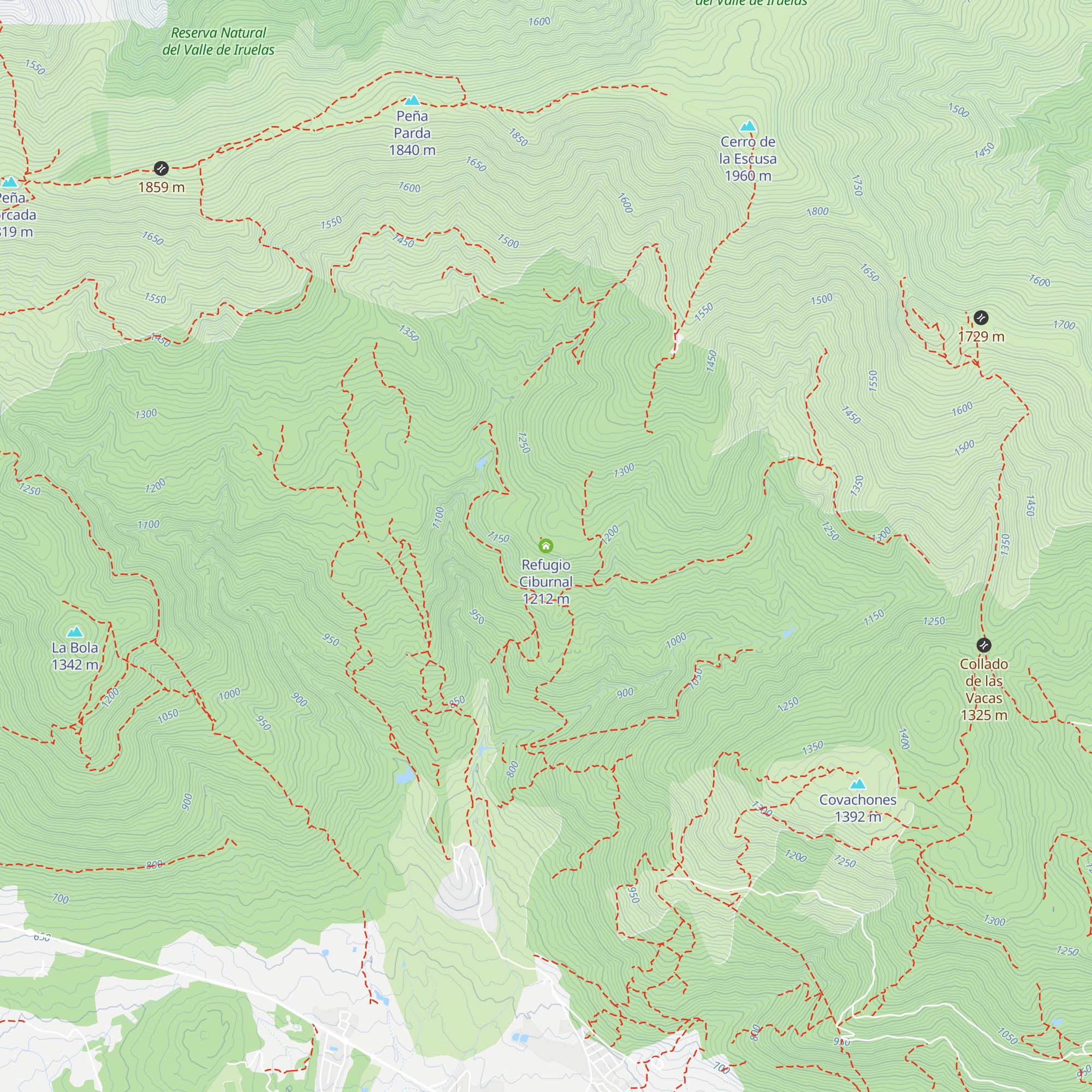Refugio Ciburnal map
